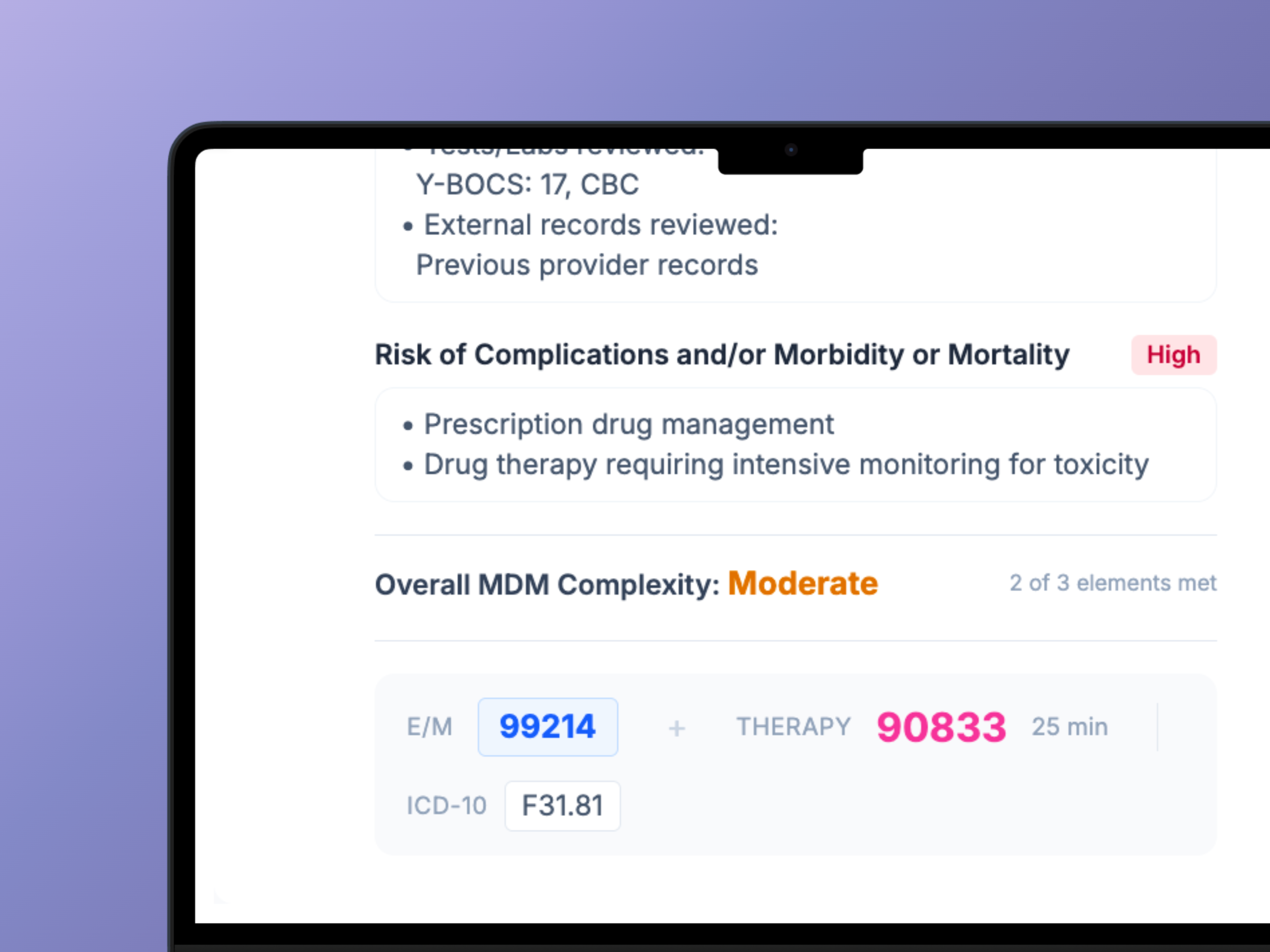 Auto ICD-10 & CPT Codes